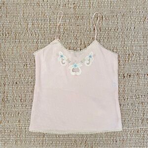 Light Pink Embroidered Camisole